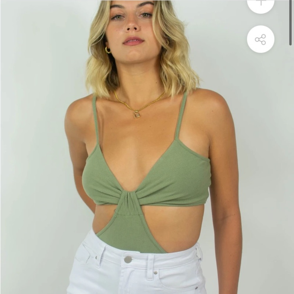 Grey Bandit Hear Them Talk Cut Out Bodysuit
